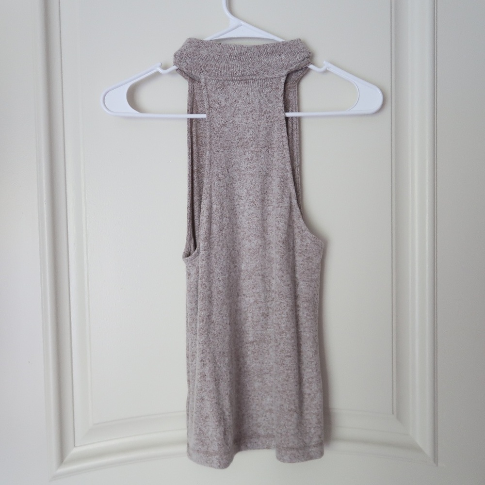 high mock neck tank top